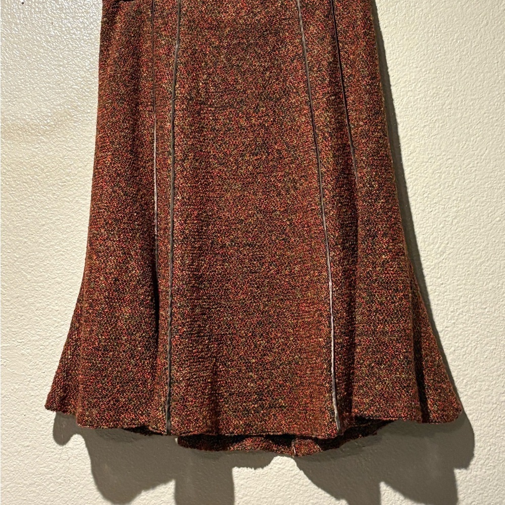 Coldwater Creek Rust A-Line Skirt - Picture 2 of 6
